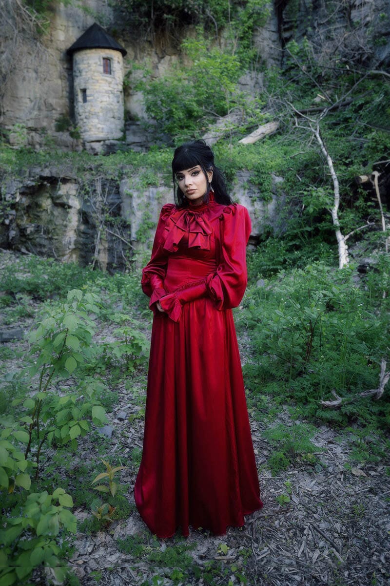 The Emma Dress - Crimson Long Dresses Blackwood Castle